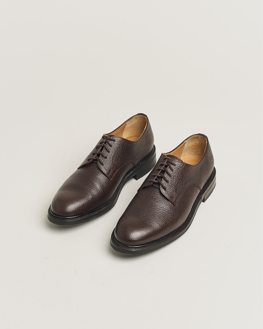 Herren | Myrqvist Boden Derby Dark Brown Country Calf UK7,5 - EU41,5 | Pre-owned | Myrqvist Boden Derby Dark Brown Country Calf UK7,5 - EU41,5