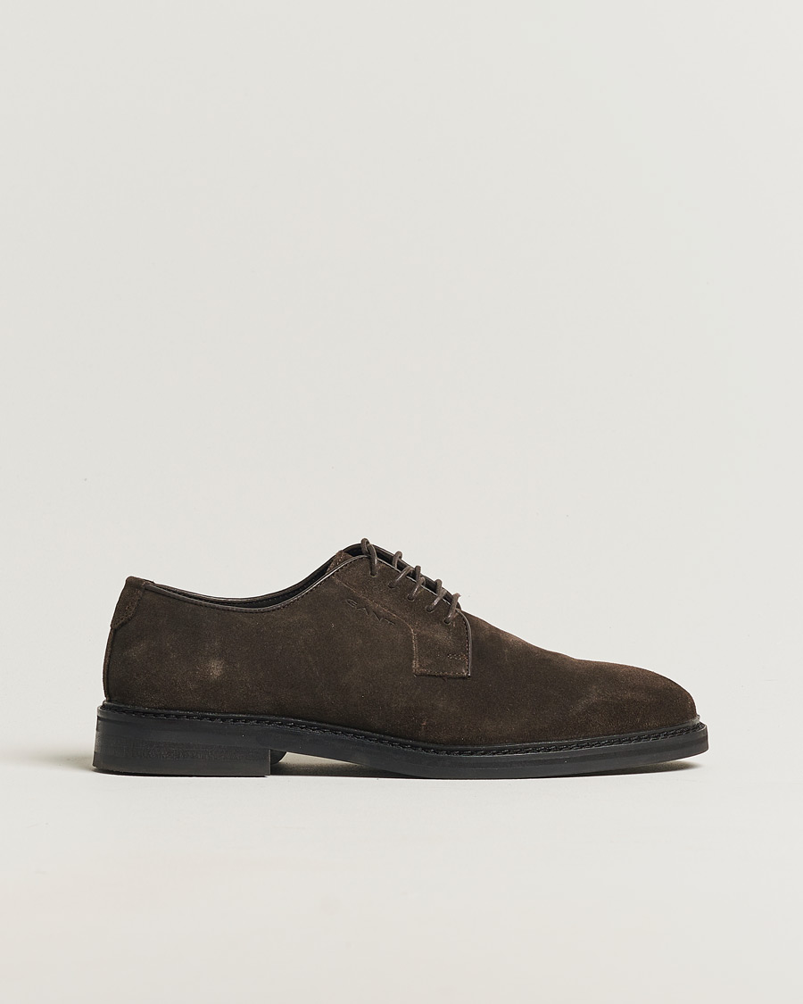 Herren | GANT Bidford Suede Derby Ebony Brown | Pre-owned | GANT Bidford Suede Derby Ebony Brown