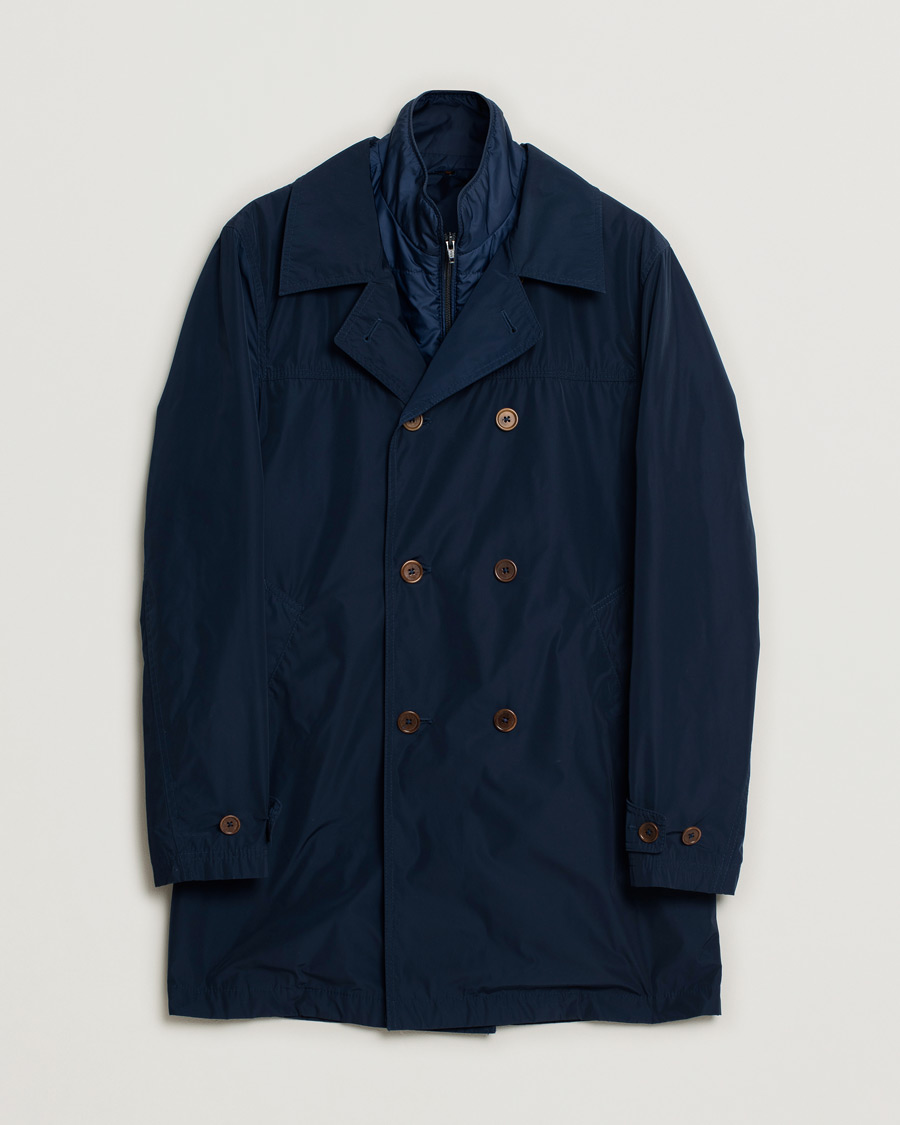 Herren | Pre-owned Jacken | Pre-owned | Morris Heritage Double Breasted Nylon Coat Navy 46