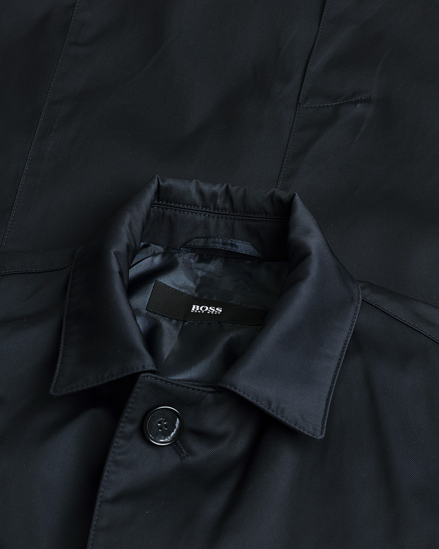 Herren | Pre-owned Jacken | Pre-owned | Hugo Boss Water Repellent Car Coat Navy 48