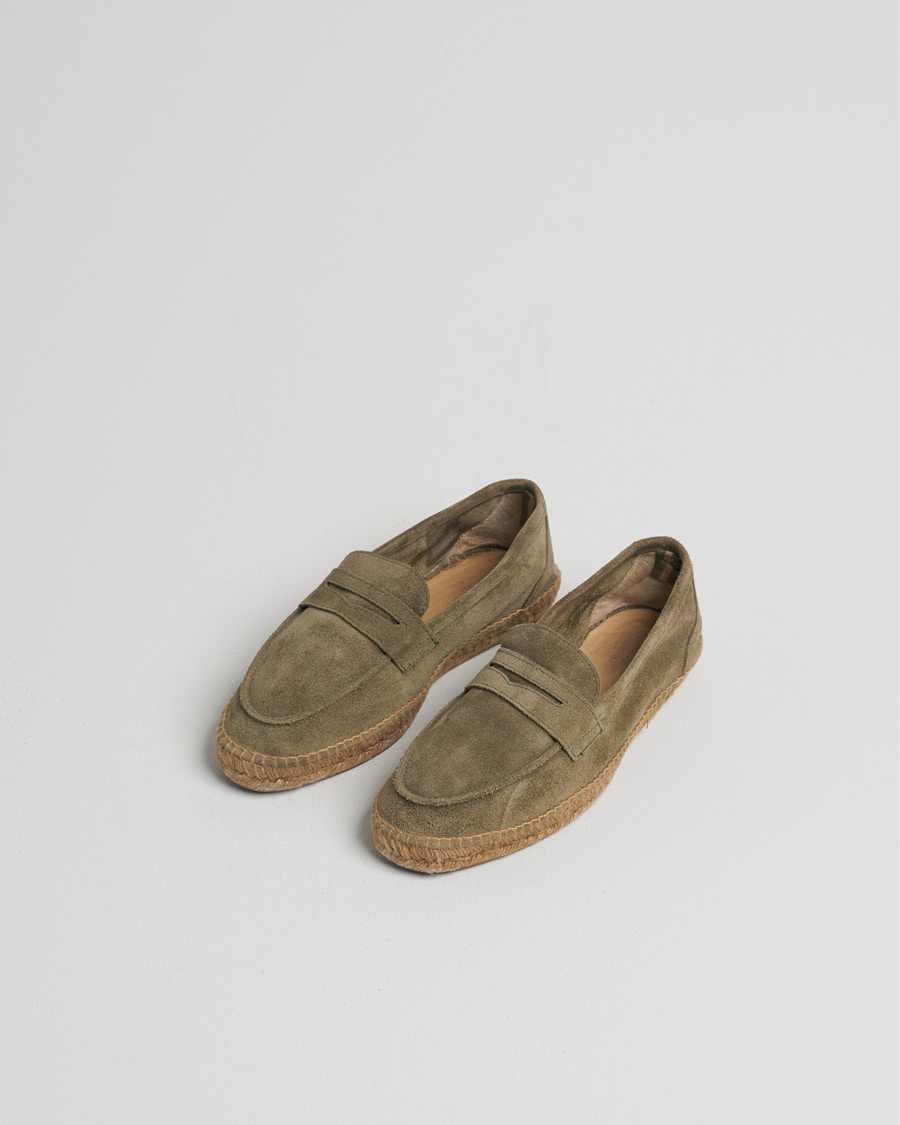 Herren | Pre-owned Schuhe | Pre-owned | Castañer Nacho Casual Suede Loafers Verde Bosque