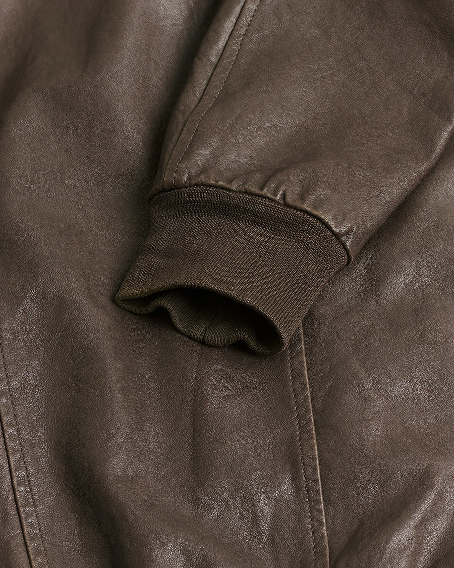 Herren | Pre-owned Jacken | Pre-owned | Stewart Calf Bomber Jacket Dark Brown L