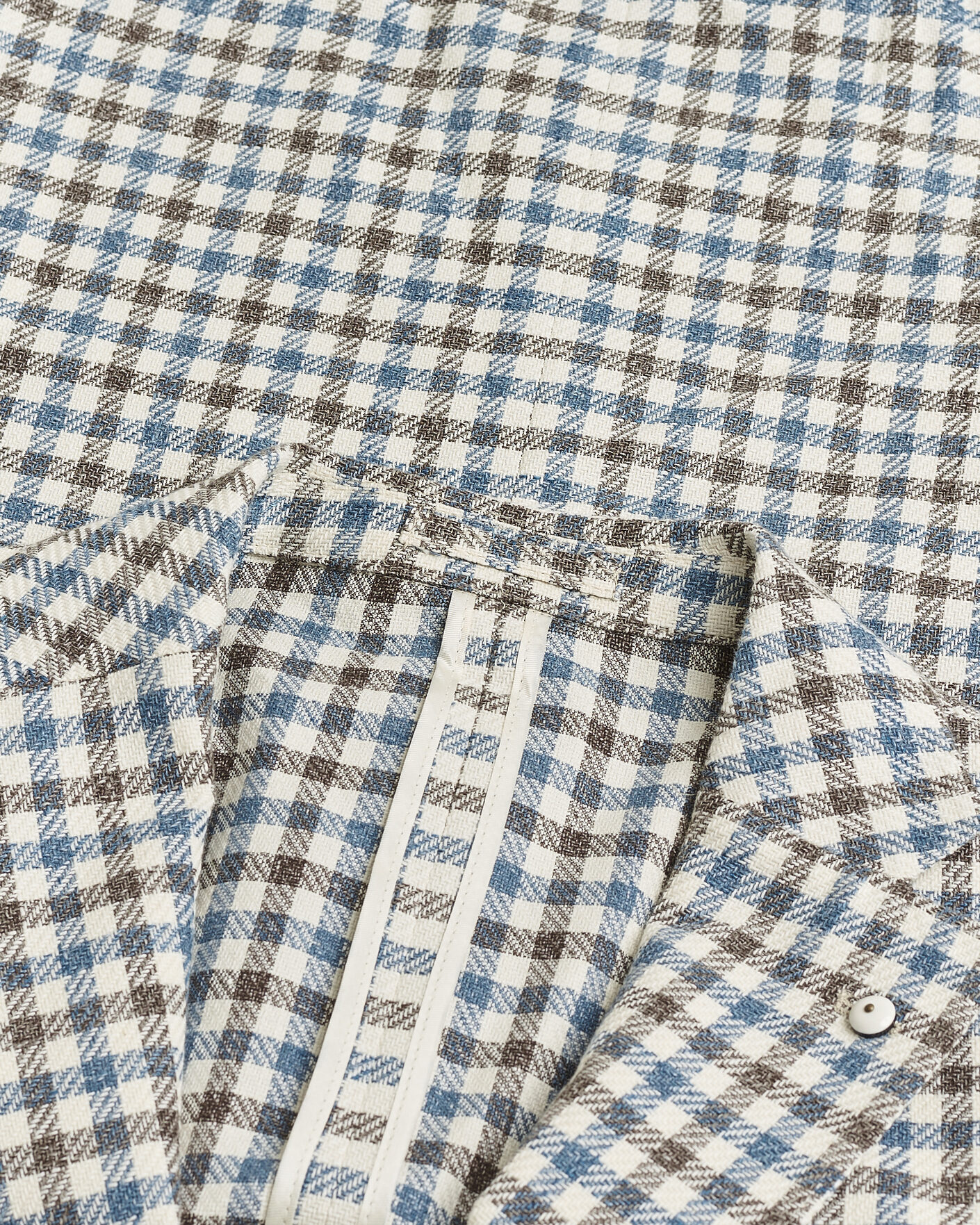 Herren | Pre-owned Sakkos | Pre-owned | L.B.M. 1911 Jack Regular Fit Checked Blazer Blue/Brown 52