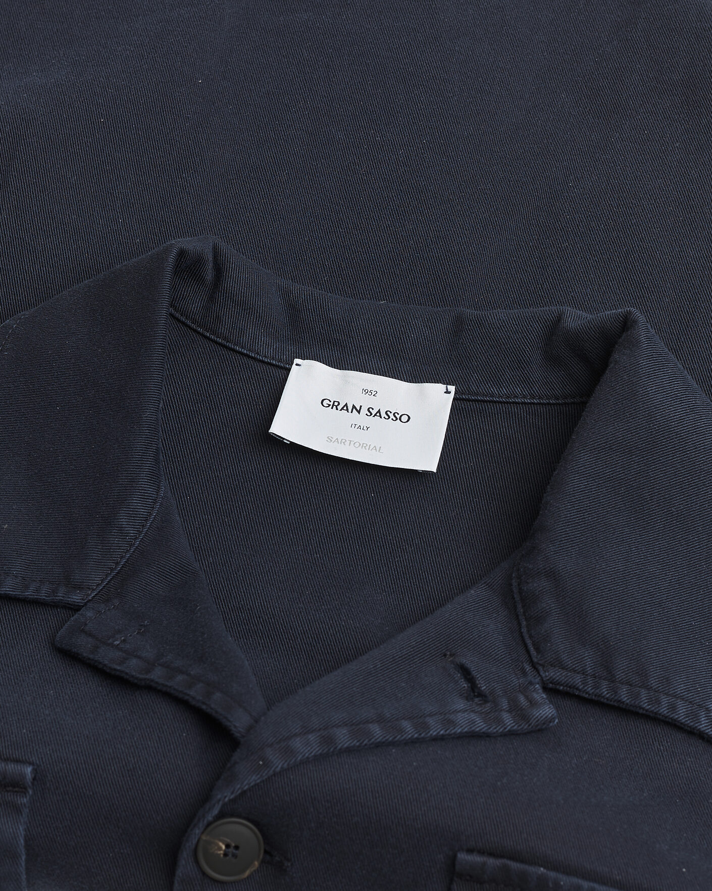 Herren | Pre-owned Jacken | Pre-owned | Gran Sasso Cotton Twill Safari Jacket Navy 50