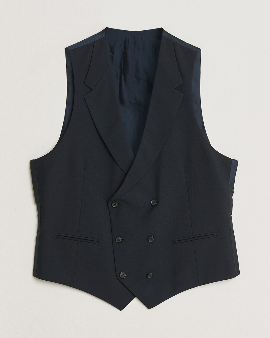 Herren | Caruso Mohair Blend Aida 3-Piece Suit Navy 50 | Pre-owned | Caruso Mohair Blend Aida 3-Piece Suit Navy 50