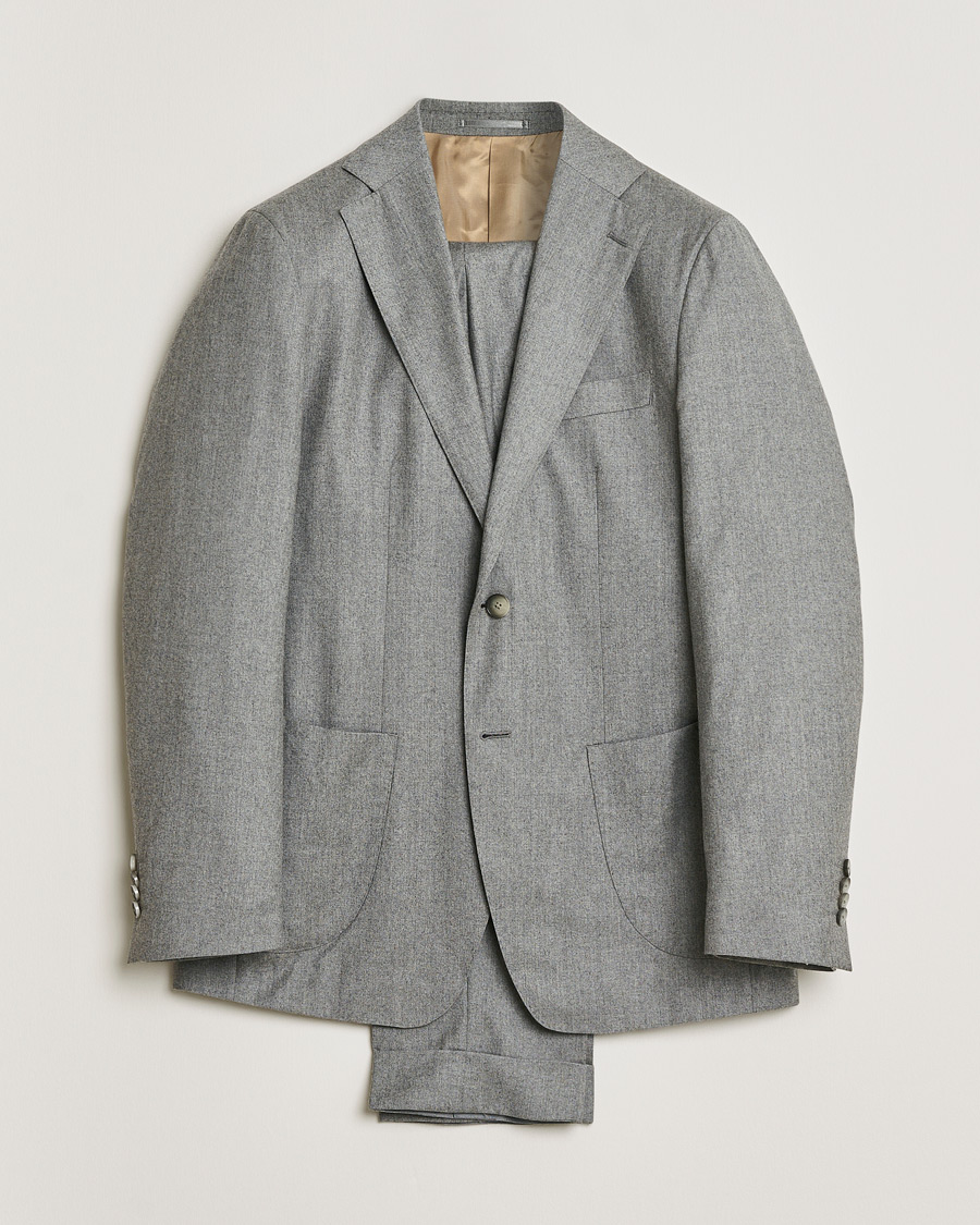 Herren | Pre-owned Anzüge | Pre-owned | Rose & Born Flannel Wool Suit GRose & Born Flannel Wool Suit Grey 48ey 50