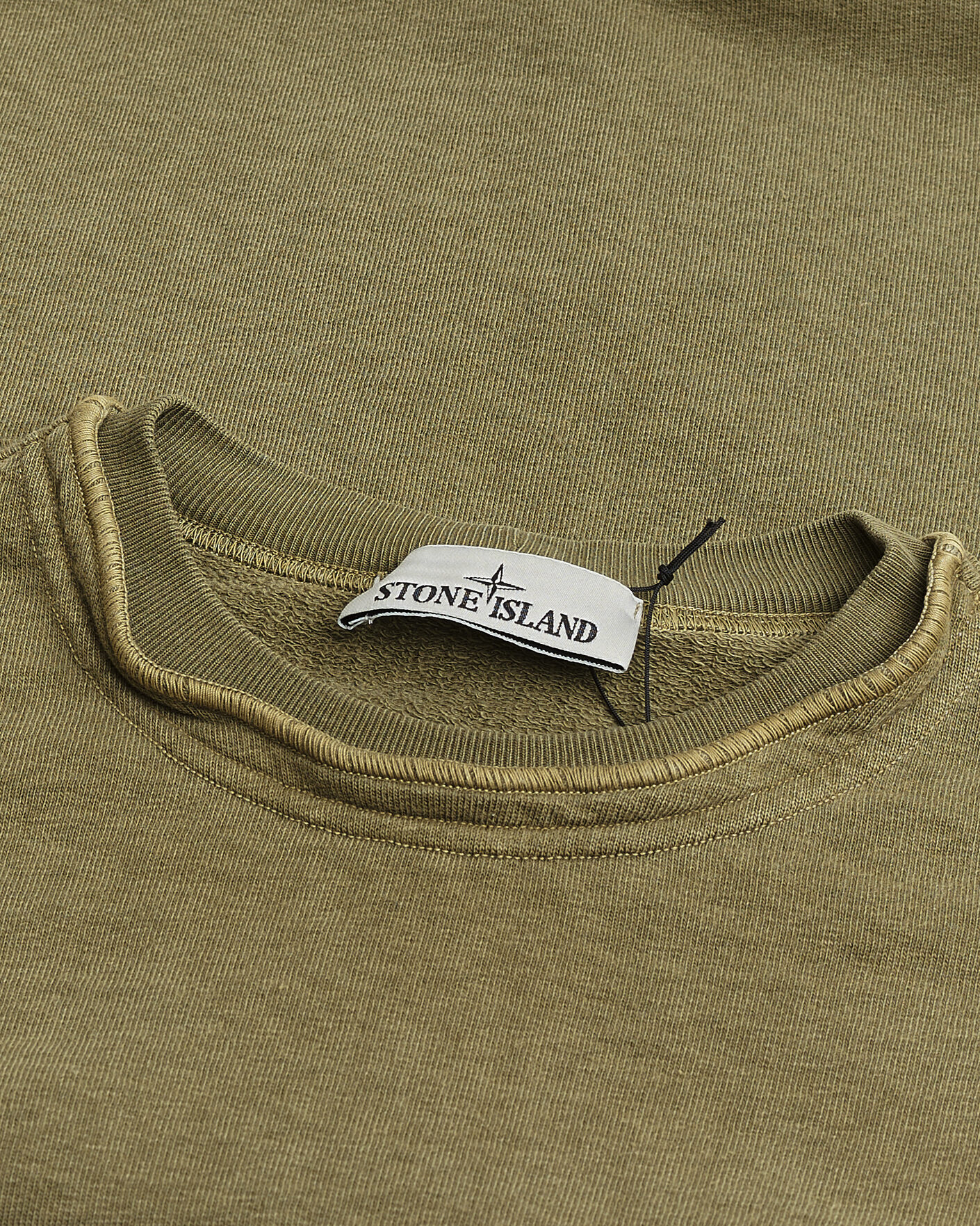 Herren | Pre-owned Pullover | Pre-owned | Stone Island Old Dyed Cotton Sweatshirt Military Green M
