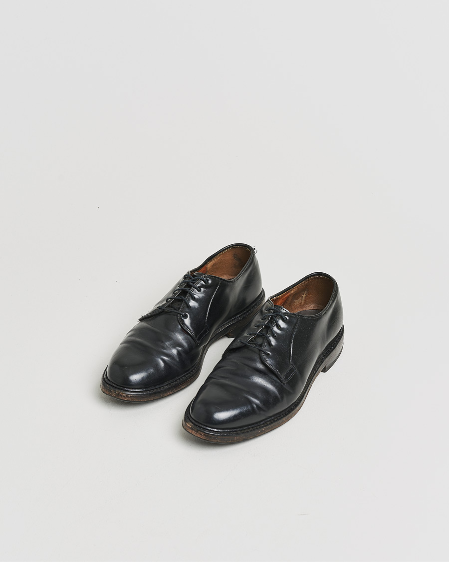 Herren | Pre-owned Rahmengenähte Schuhe | Pre-owned | Allen Edmonds Leeds Shell Cordovan Derby Black US8,5 - EU42