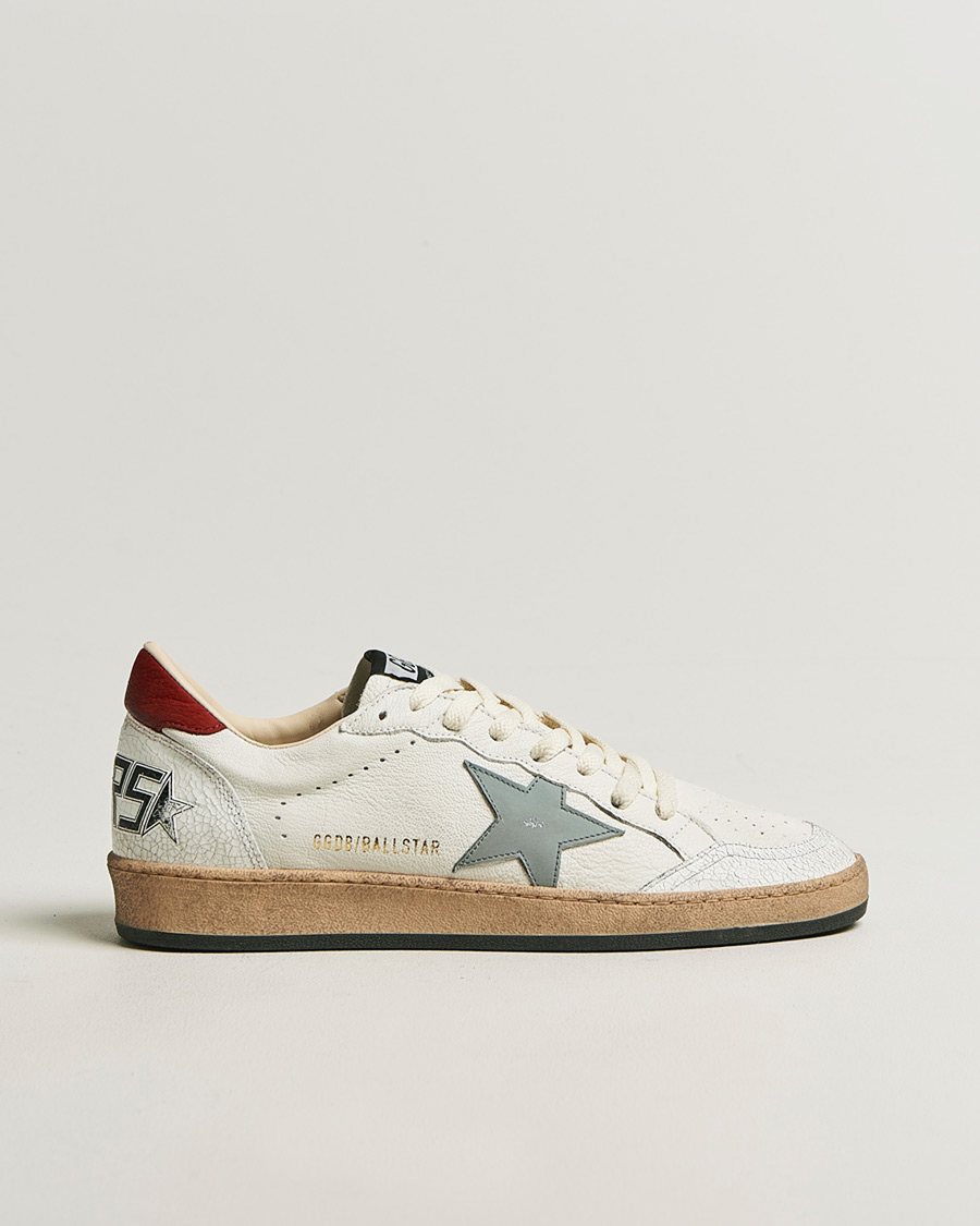 Herren | Pre-owned Schuhe | Pre-owned | Golden Goose Ball Star Sneakers White/Red 43