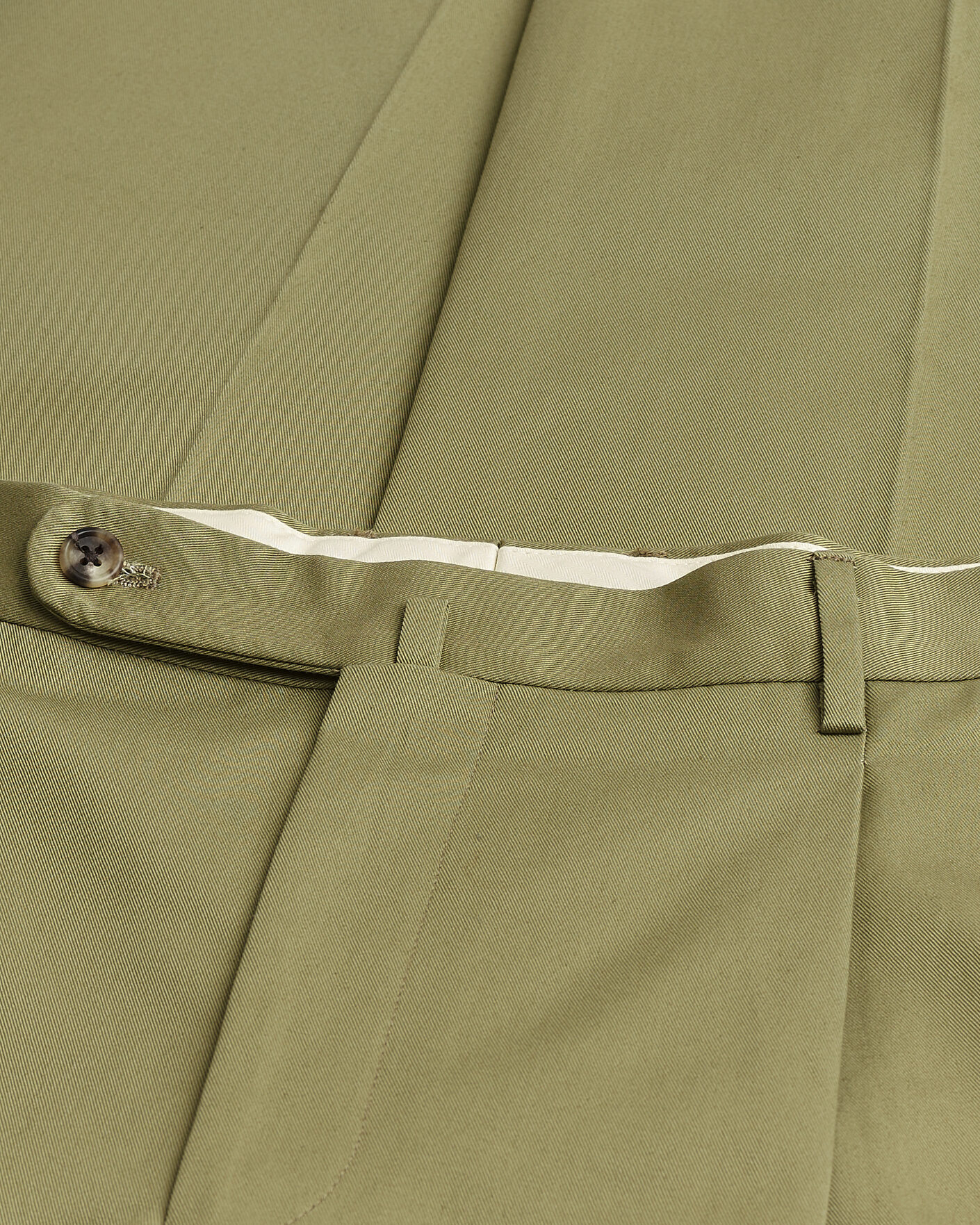 Herren | Pre-owned Hosen | Pre-owned | Rubato High Waist Cotton Chino Green 52