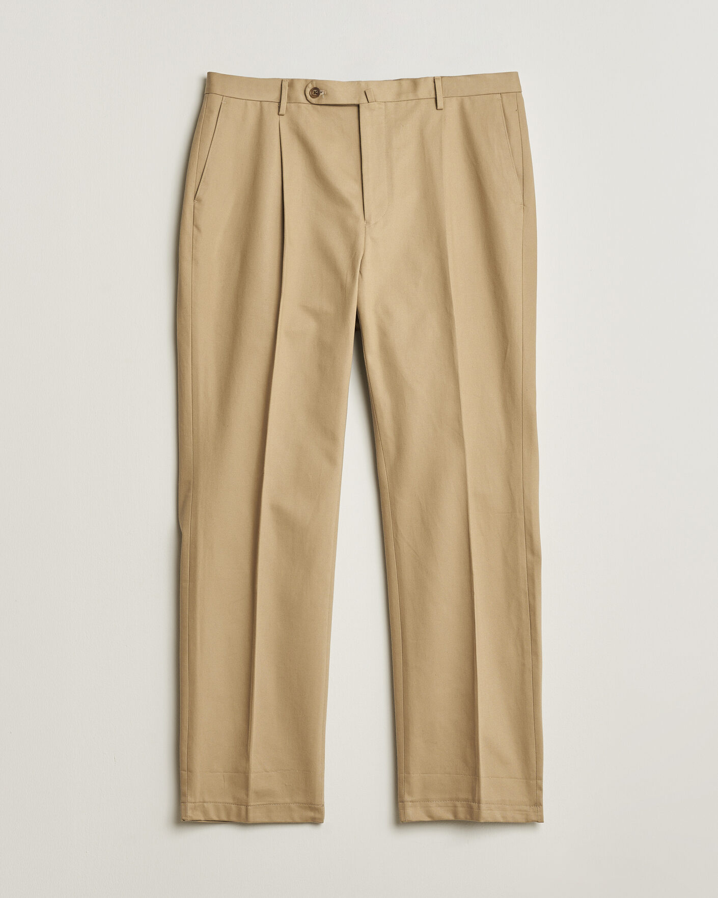 Herren | Rubato High Waist Cotton Chino Beige 52 | Pre-owned | Rubato High Waist Cotton Chino Beige 52