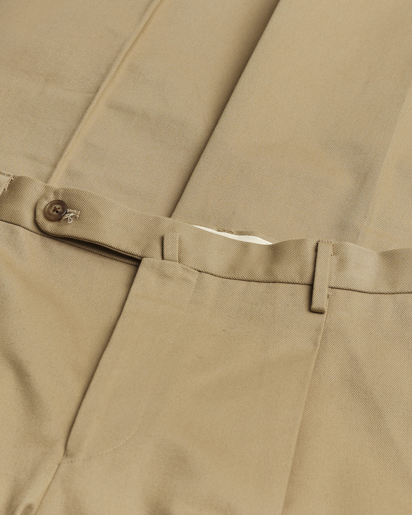 Herren | Rubato High Waist Cotton Chino Beige 52 | Pre-owned | Rubato High Waist Cotton Chino Beige 52