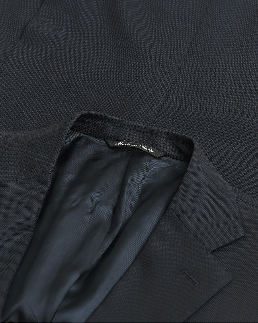 Herren | Pre-owned Sakkos | Pre-owned | Canali Hopsack Wool Blazer Navy 50