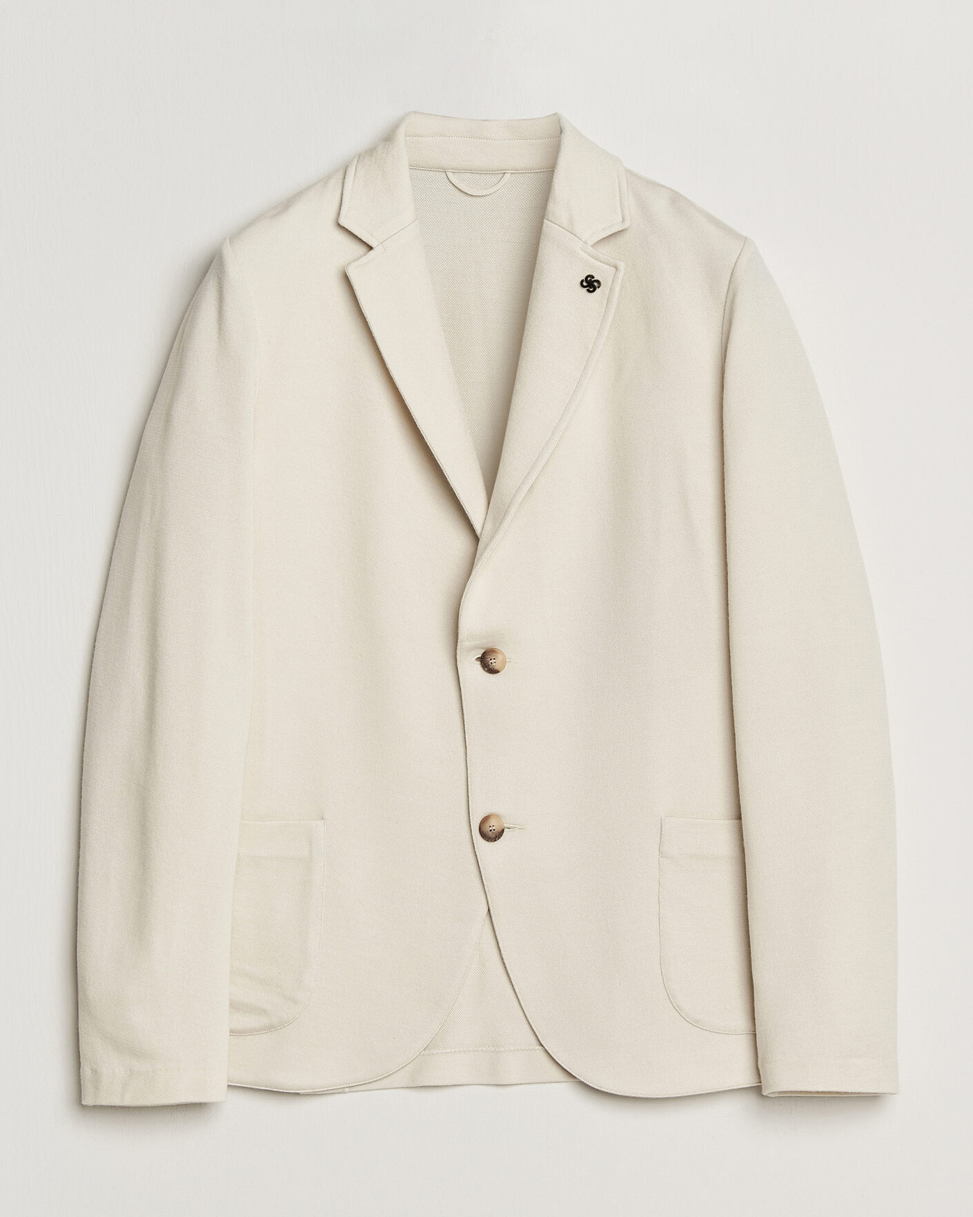 Herren | Pre-owned Sakkos | Pre-owned | Gran Sasso Wool Knitted Blazer Cream 50