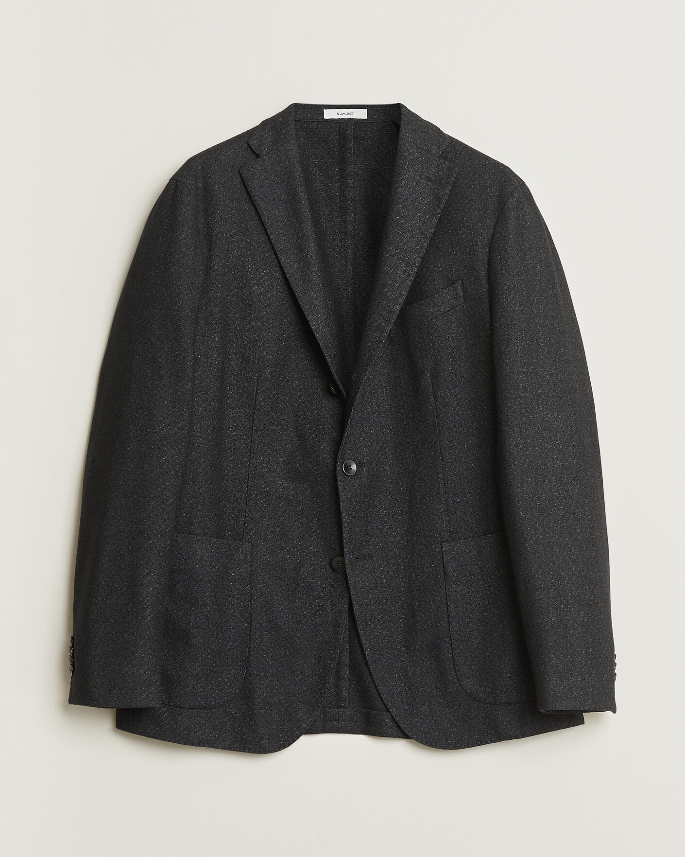 Herren | Pre-owned Sakkos | Pre-owned | Boglioli K Jacket Flannel Wool Blazer Charcoal 50