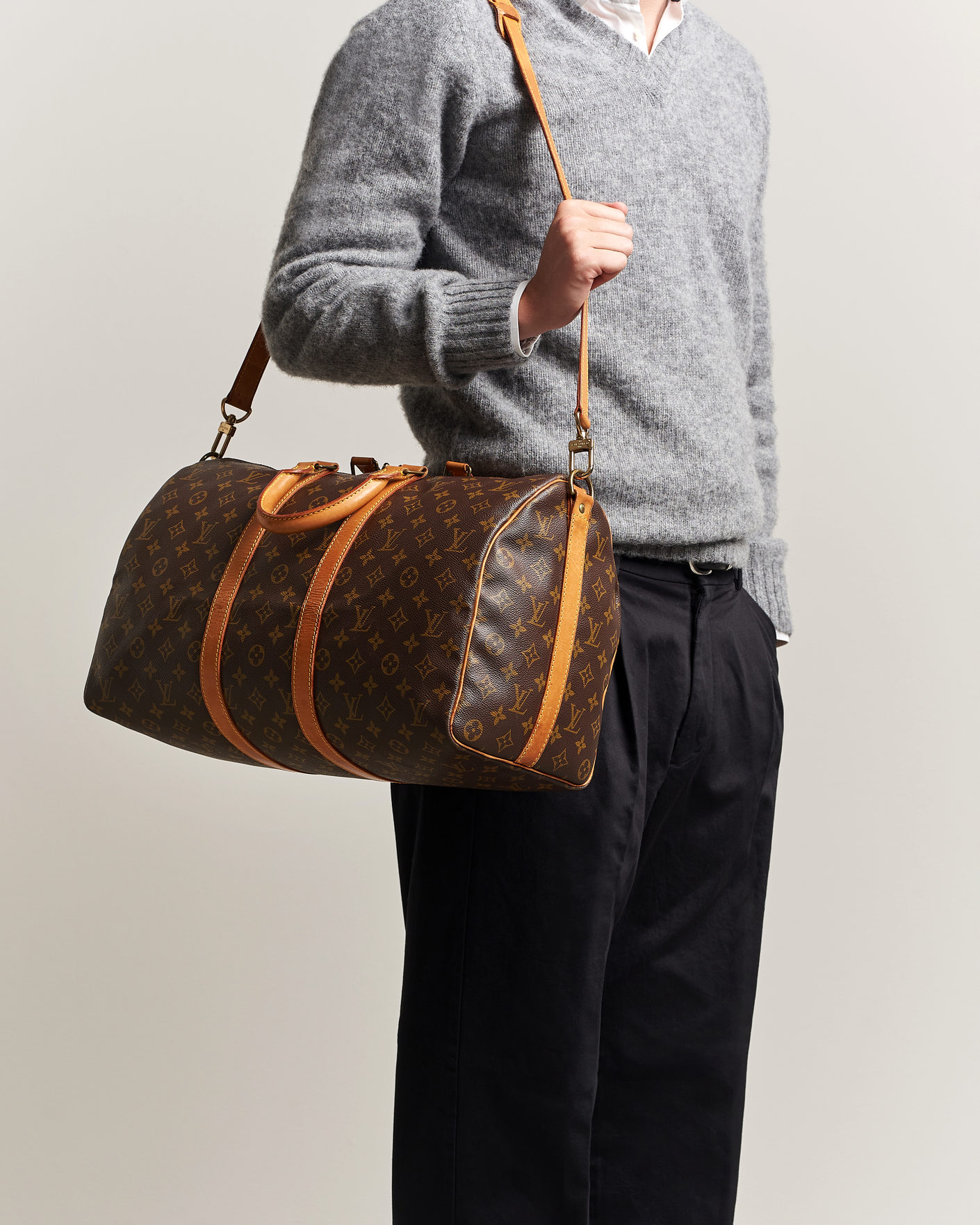 Herren | Pre-Owned & Vintage Bags | Louis Vuitton Pre-Owned | Keepall Bandouliére 50 Monogram