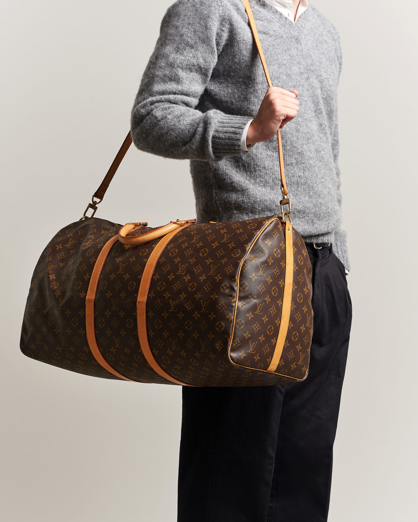 Herren | Pre-Owned & Vintage Bags | Louis Vuitton Pre-Owned | Keepall 60 Bandouliére Monogram